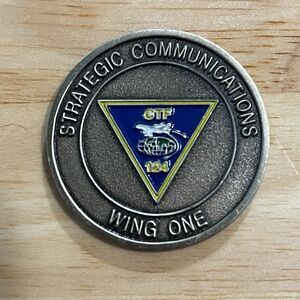 Challenge Coin TACAMO Take Charge and Move Out Strategic Communications Wing One